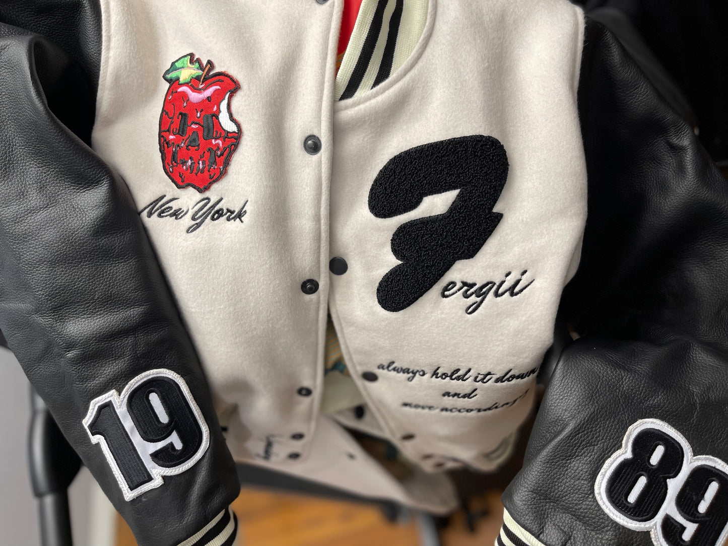 *PRE-ORDER* Men's Fergii (Rotten Apple) varsity jacket